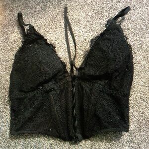 Elegant Black Lace Bralette
